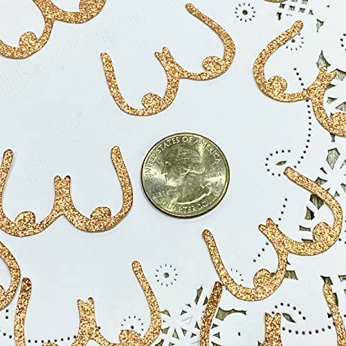 Boob Confetti - Rose Gold Breast Confetti Bachelor Or Bachelorette Two Brides Party Confetti (Set Of 140 Pieces) #TOP1