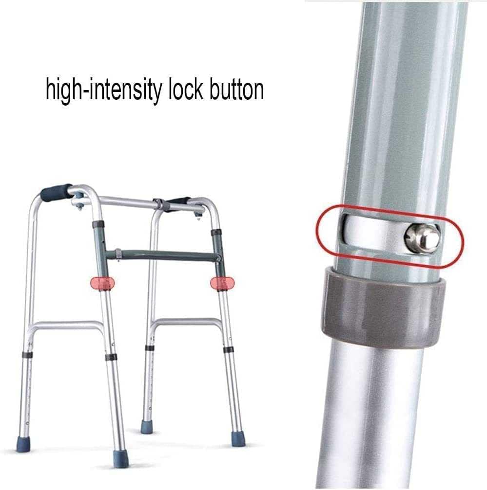 Walkers - Sedia da doccia pieghevole per anziani e geriatrici, altezza regolabile, supporto per camminare, stampella con sedile imbottito