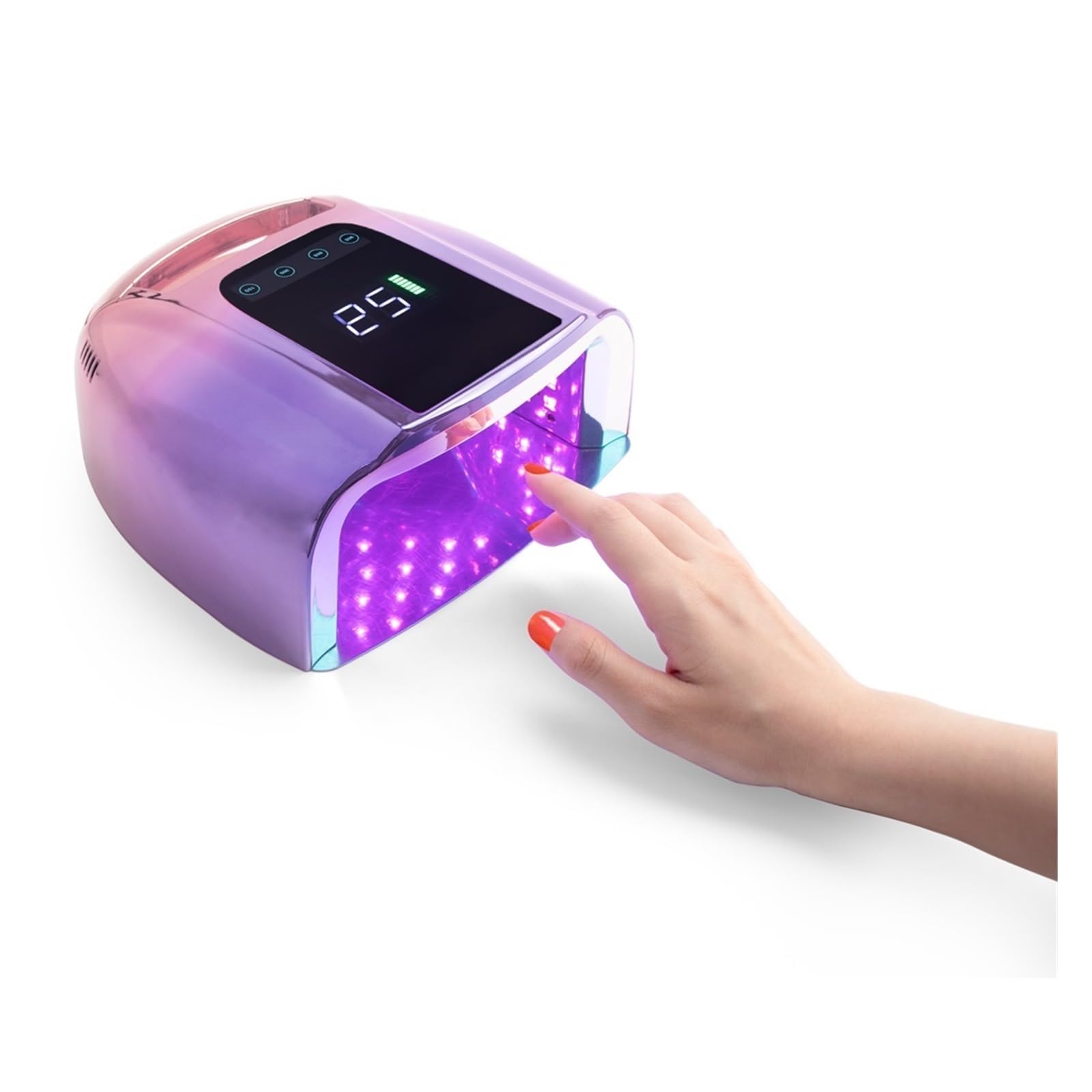 Lampa UV do Paznokci, Lampa LED UV do paznokci Zastosowanie w salonie Gradient Purple Fashion Bezprzewodowa akumulatorowa bezprzewodowa lampa LED UV do paznokci Suszarka do paznokci,Dla domu i salonu