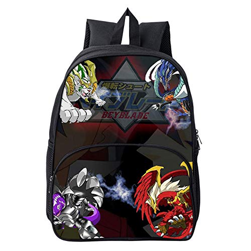 Beyblade Mochila Casual Gyro Printing School Bag Escolar for niños Unisex  Color : A17