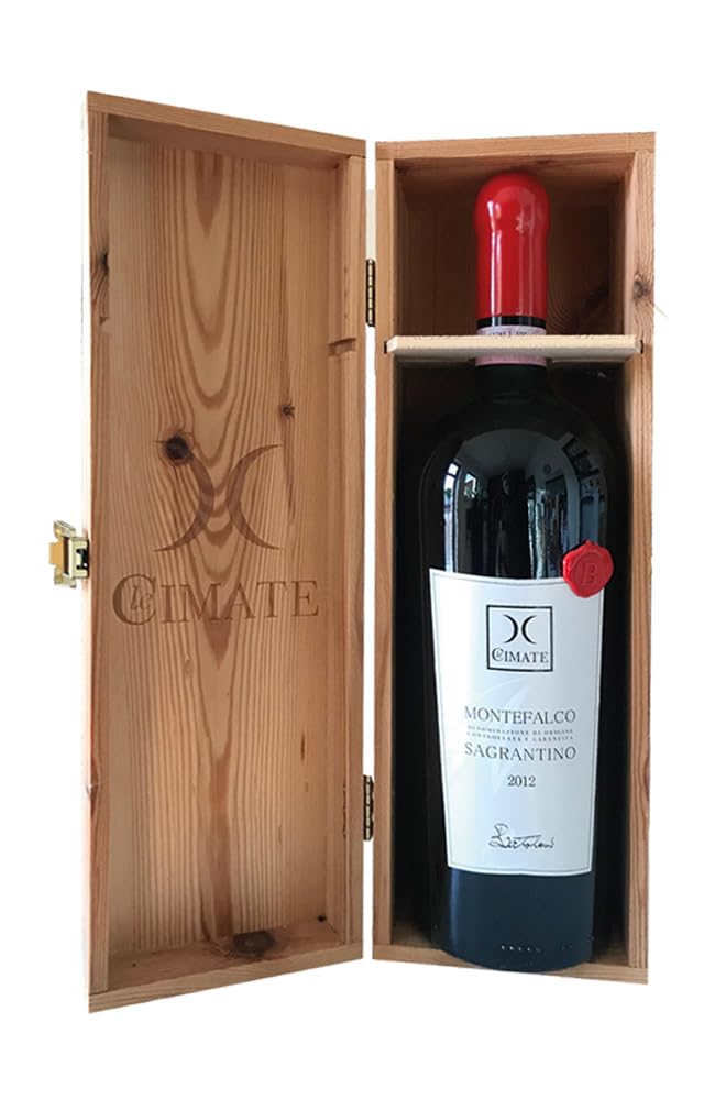 Le Cimate Montefalco Sagrantino DOCG 2017 Magnum 1,5l. in Casetta Legno | Vino Rosso Umbria, Montefalco | Bottiglia Astucciata 1500 ml.
