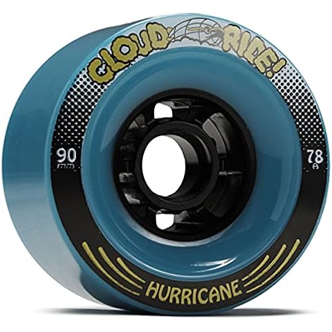 Cloud Ride! Hurricanes 78a Longboard Wheels - Blue - 90mm Cover
