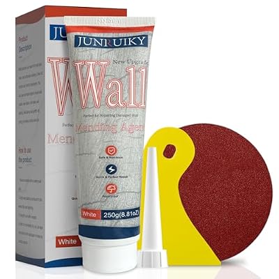 1pcs 250g Drywall Repair Kit, Wall Spackle Repair Paste with Scraper, Wall Mending Agent Quick and Easy Solution to Fill The Holes for Home Wall, Plaster Dent Repair and Wood Scratch Repair(White)