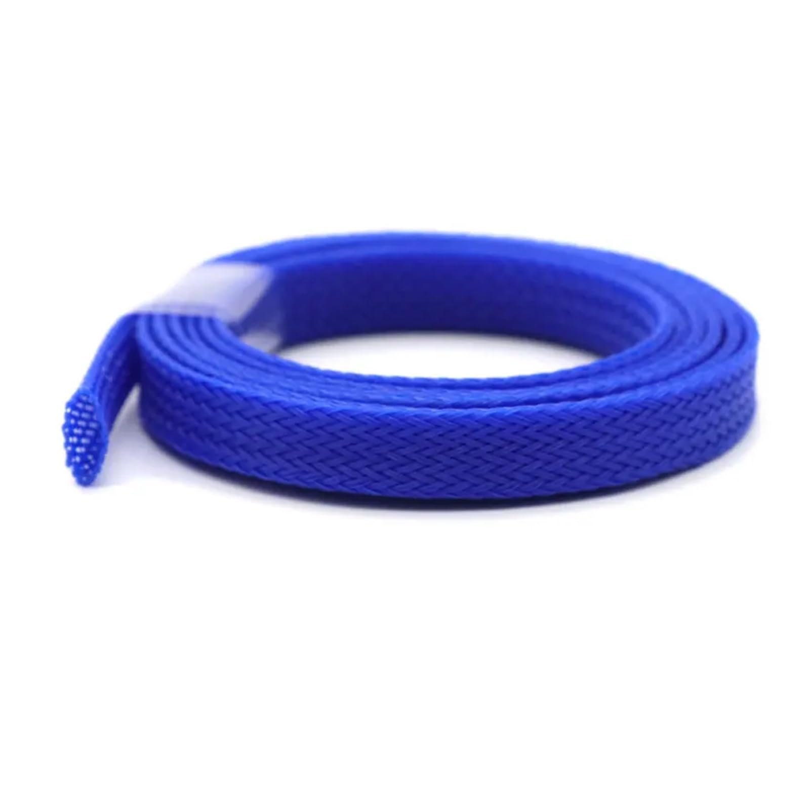 Cable de Ordenador de Malla Trenzada Pet de 100M y 8mm, Funda Protectora Extensible de Alta Densidad for gestión de Cables(Dark Blue)