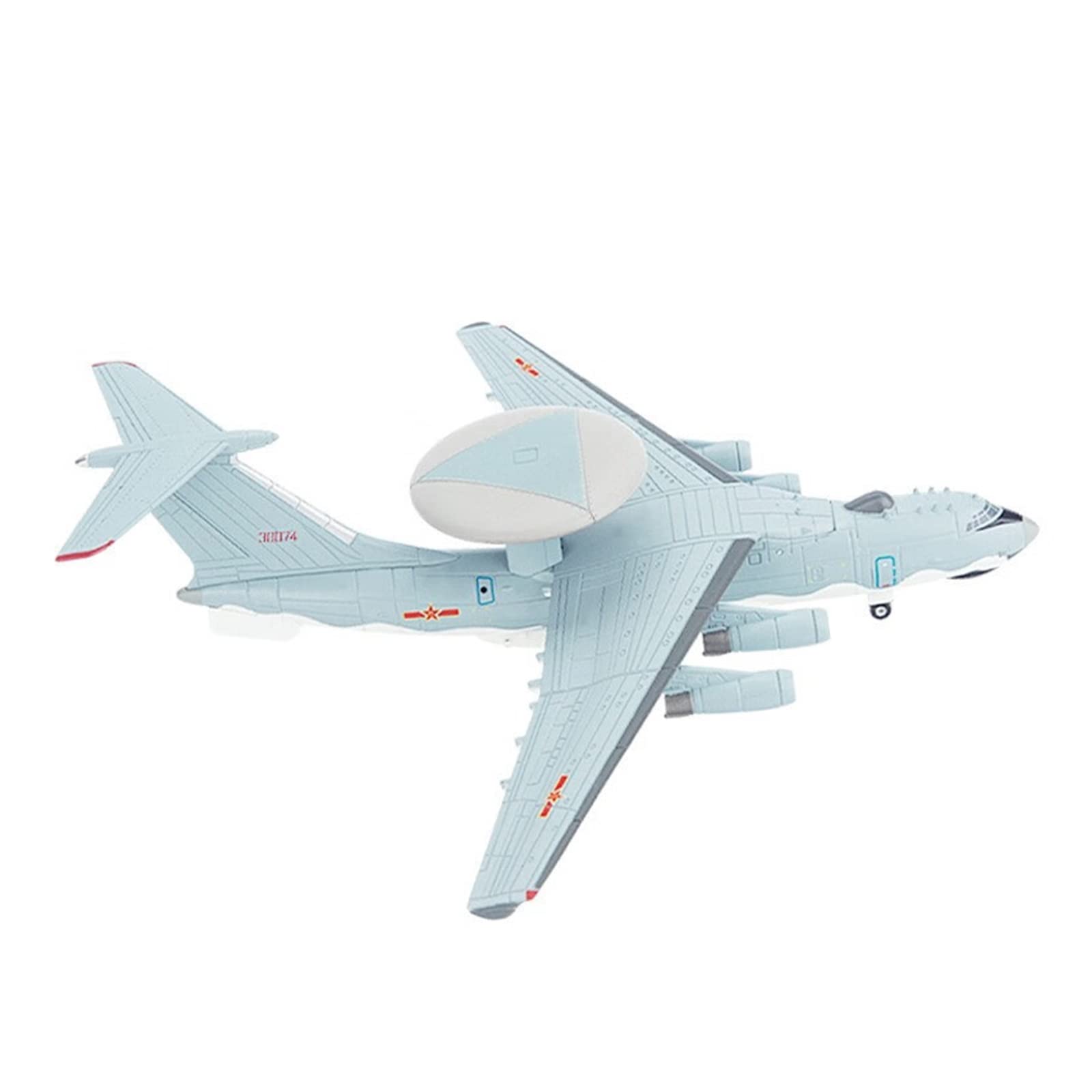 Avión de Alerta Temprana en Aleación 1:240 como Regalo de Feng Shui Militar 8