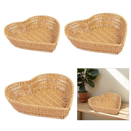 Cesta de pan de ratán portátil para servir con estilo y decorar tu mesa de comedor 3
