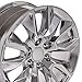 OE Wheels LLC 20 inch Rims Fits Silverado Tahoe Sierra Yukon Escalade Silverado CV32 20x9 Rim Chrome SET