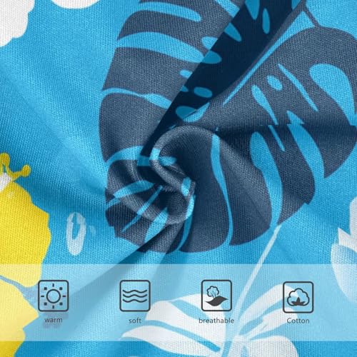 Girls Underwear Toddlers 2t Cotton Cute Panties Girl Personalized Briefs Kids Undies Tropical Yellow Floral Blue3