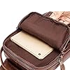Hebetag Leather Sling Bag Crossbody Backpack for Men Women Travel Outdoor Sports, #20brown, 19cm(W)x8cm(D)x25cm(H)(7.48"x9.84"x3.14") approx;, Durable,vintage #5