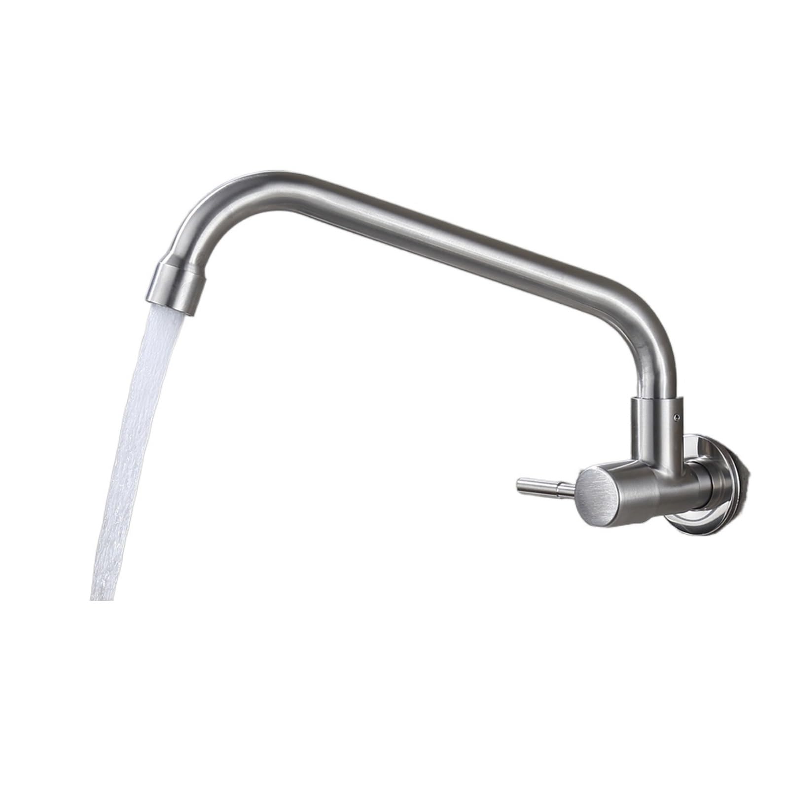 Robinet de cuisine mural mitigeur de cuisine flexible en acier inoxydable