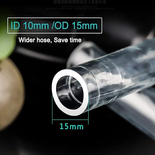 Miniatura 6 de Wadoy Bomba de sifón de transferencia de gasaceiteaguacombustible, manguera de gasolina, bomba de transferencia de combustible con 2 mangueras