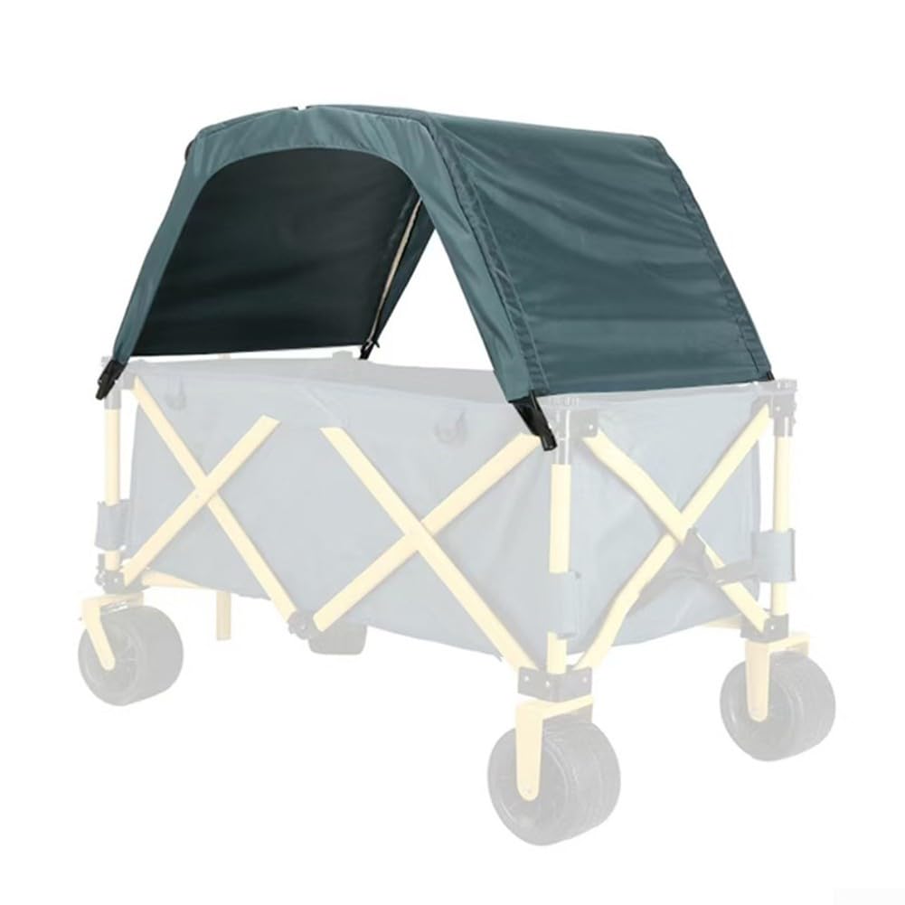 Yhenlovtt Toldo para carrito de 85,5 x 55 cm, cubierta de protección UV ajustable con bolsa de almacenamiento, verde o sí (azul)