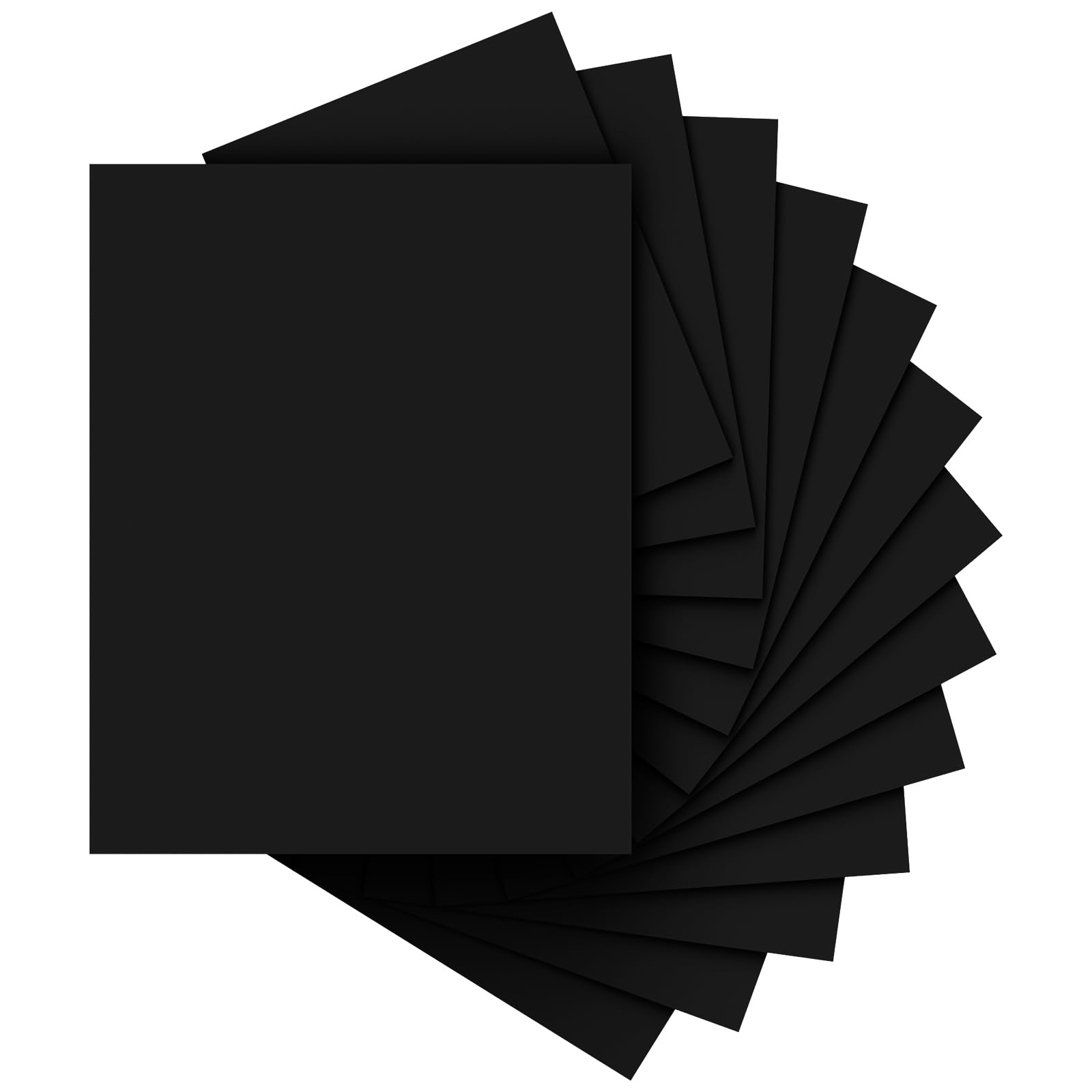 40 Sheets Black Cardstock 8.5x11, Card Stock Paper, Cardstock Printer Paper | 200 GSM Construction Paper 8 1/2 x 11, Black Card Stock for DIY Cards, Greeting Cards, Invitations, Business Cards