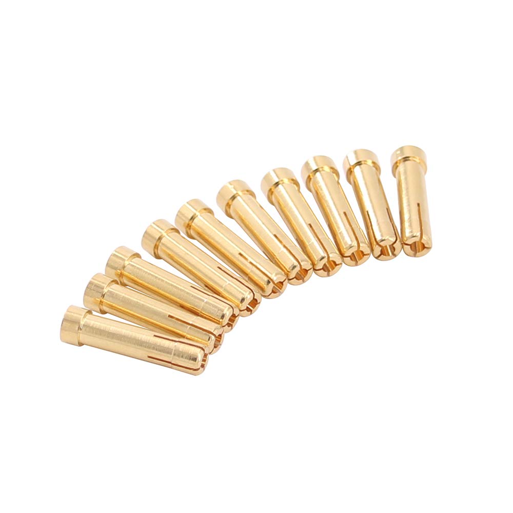 BDHI 5mm to 4mm Low-Profile Bullet Connectors Adapter Plugs Reducer(B123-10)