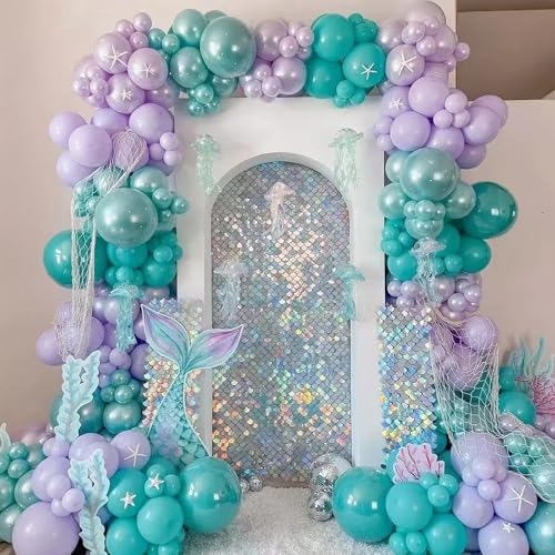 Image of Voircoloria 90pack Pastel Purple Balloons Different Size 18 /12 /10 /5 Inch Pastel Purple Balloon Garland Arch Kit for Graduation, Wedding, Birthday, Baby Shower, Anniversary, New Year Party Decorations