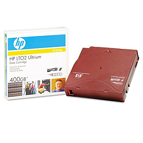 Cartucho de datos LTO-2 Ultrium HP C7972A con capacidad nativa de 200 GB