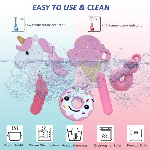 Sensory Chew Necklaces for Girls, 6 Pack Autism Teething Necklace Chew Toys Sensory for Kids with ADHD or Special Need, Silicone Chewable Necklaces Reduces Chewing Fidgeting for Children Adults Chewer - Image 5