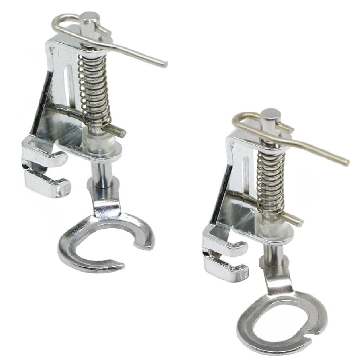 2 PCS Large Metal Darning/Free Motion Sewing Machine Presser Foot for Most Low Shank Brother Singer Janome Babylock and More Sewing Machines - Include Close Toe, Open Toe Foot