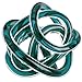 Torre & Tagus Orbit Glass Décor Ball, Large, Teal