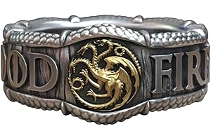 SilverDia Dragons Emblem House Targaryen Ring