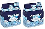 Catsan Hygiene Non-Clumping Cat Litter, 100 Percent Natural, Absorbent, 10 Litre, White (Pack of 2)