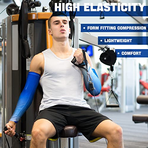 JenPen 4 Pair Arm Sleeves UV Cooling Sun Protection Arm Sleeves Sports Compression for Men to Cover Tattoo2