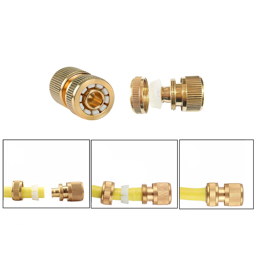 Messing Schlauchanschluss Set - 8 Teile Für Perfekte Gartenbewässerung