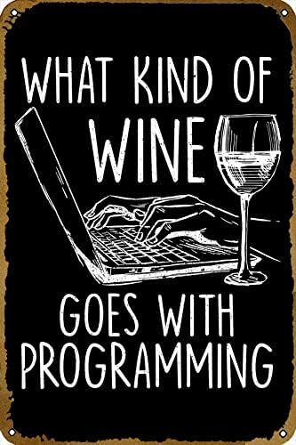 Programmer Software Metal tin Sign for Bar Cafe Gym Man cave bar Home Club Garage Wall Poster Design Wall Interesting Decoration Retro Vintage 8×12 inch