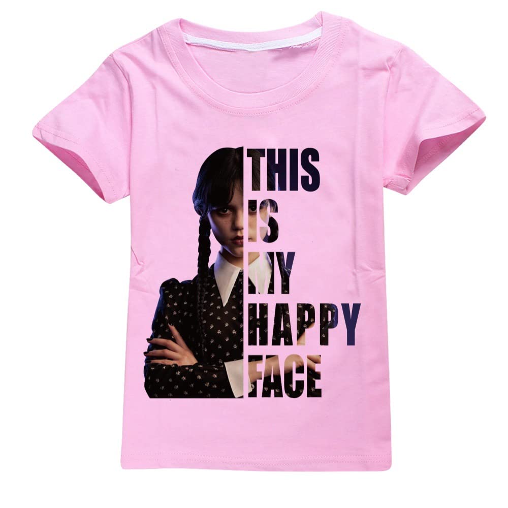 ForlcoolThe Addams Family Summer Cotton T Shirts Boys Girls Wednesday Addams Merch Tops