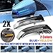 QKLsudua 2pcs Dynamic Sequential Blink Compatible with Be-nz W204 CLA A B C E S GLA GLK CLS Class W176 W212 LED Side Mirror Turn Signal Light Assembly-Blue+Yellow