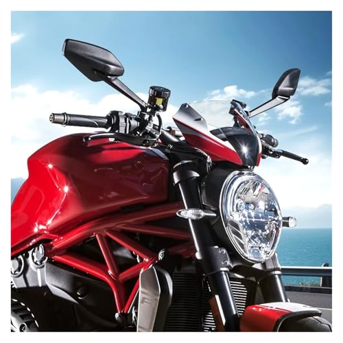 Retrovisor M10 para Kawasaki Dominar 400 con cristal blanco que amplía la visibilidad trasera 4