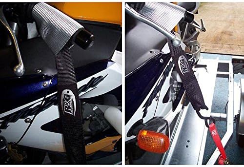 RG RACING Black Nylon Flat Strap with Buckle Motorcycle Handlebar Top Strap