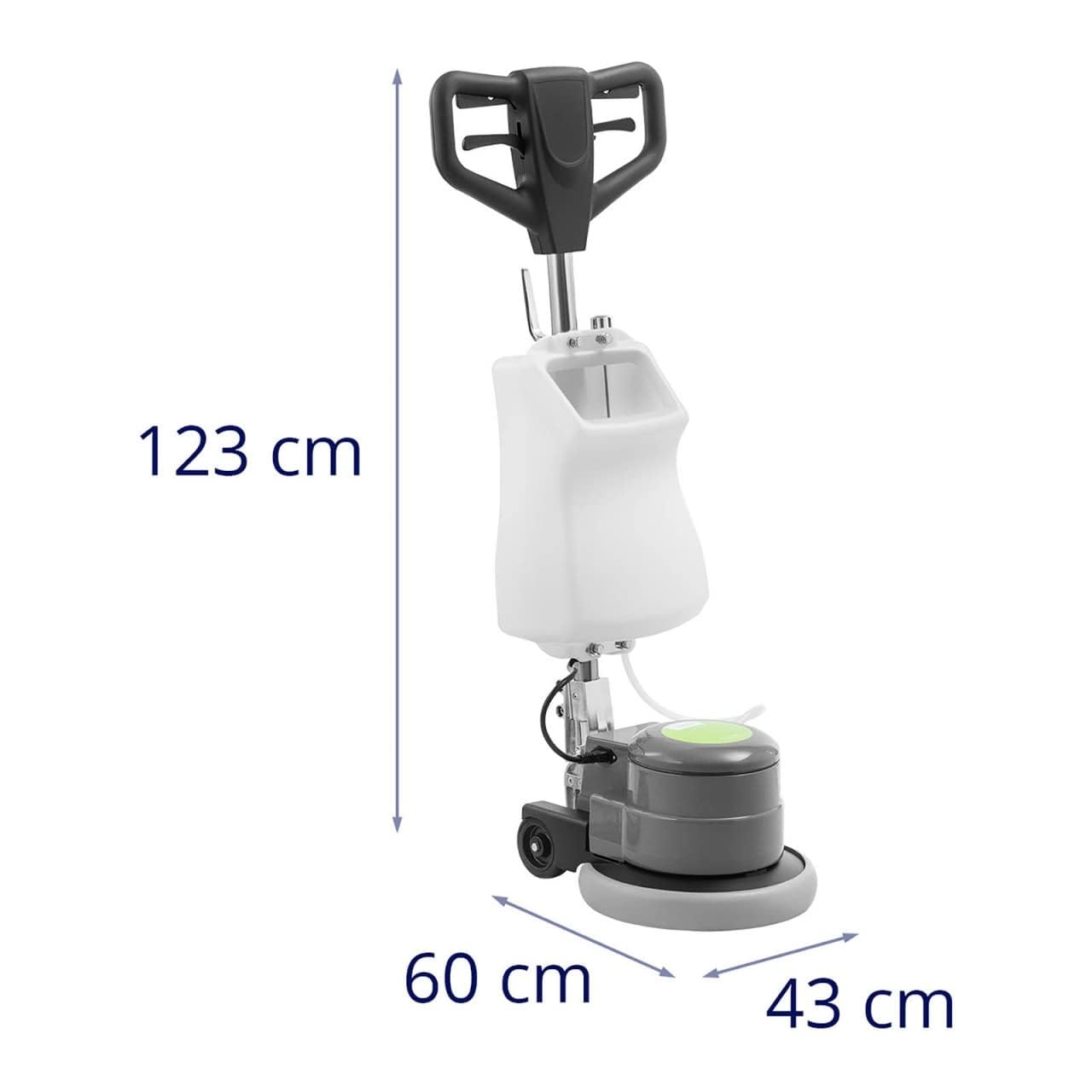 TOPCLEAN 1200PRO+ Pulidora de suelos 13" 8 L Máquina abrillantadora Abrillantadora monodisco