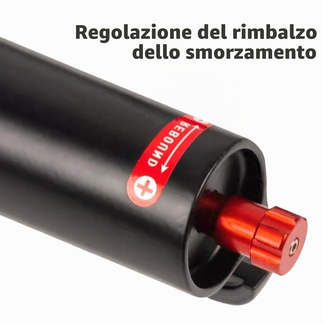 20 Pollici 4,0 Forcella Fat Bike Corsa 120mm Forcella Sospensioni Air Bici Ritorno Regolabile 1-1/8 Diritta Forcella Anteriore E-Bike Freno A Disco QR 9x135mm Blocco Manuale(Black)