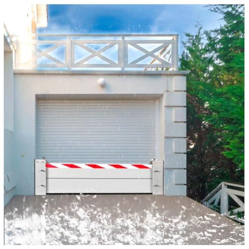 Barrera contra Inundaciones para Puertas Barrera Anti Inundaciones Aluminio Barreras Modulares para Inundaciones para Garaje Sótano(60x20cm)