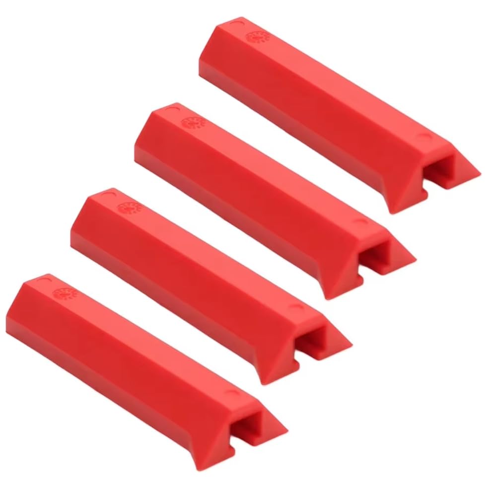 Ijsdnvjndx Red For Woodworking Track Clamp Cover Multi-Function 4Pcs Set Quick Clamp Rubber Sleeve