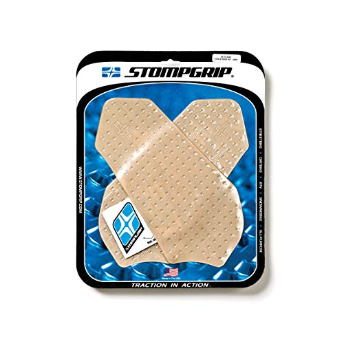 Stompgrip Volcano Tank Grips (Clear) for 11-22 Suzuki GSXR600