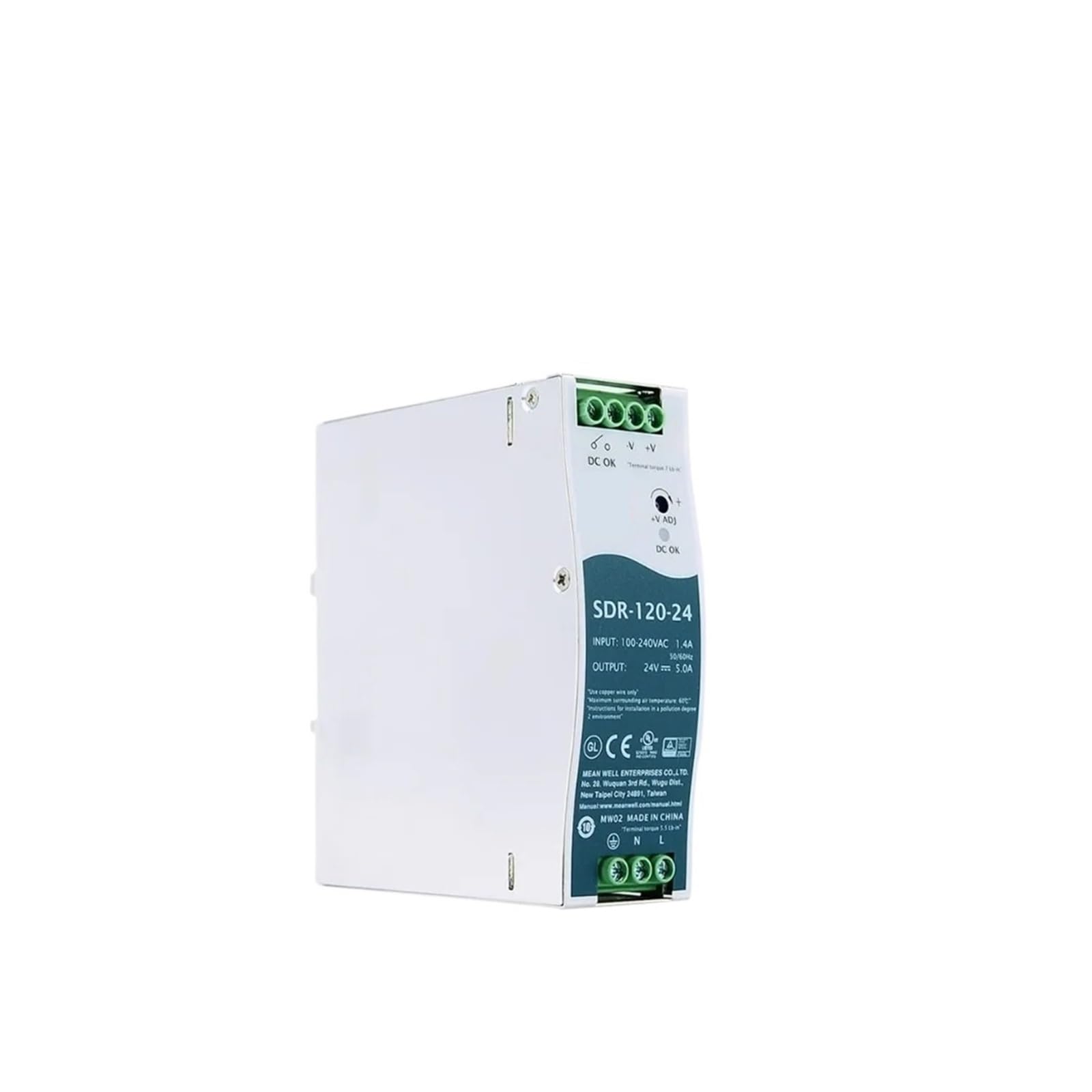 LEOTNNDQ SDR-120-24 120W 24V 5A Single Output Power Supply