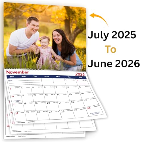 Custom Photo Wall Calendar 2025 for Home & Office - Print Your 13...