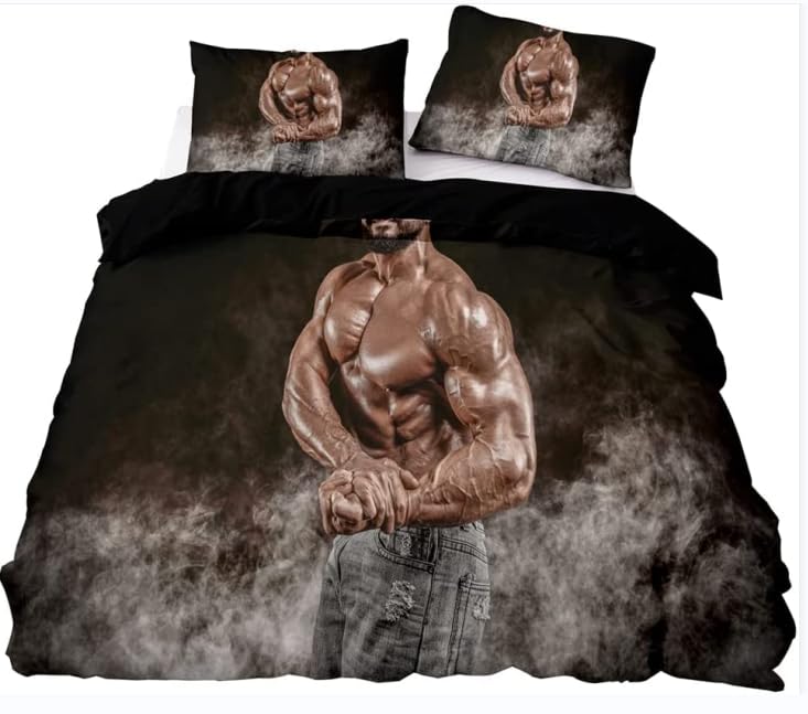 QBIDCSX Funda Nordica Cama 135 Fitness Funda Edredon 230x220 cm y 1 Funda de Almohada 50x75 cm para Niñas Niños con Cremallera Suave Transpirable 110gsm Microfibra Fundas Nordicas