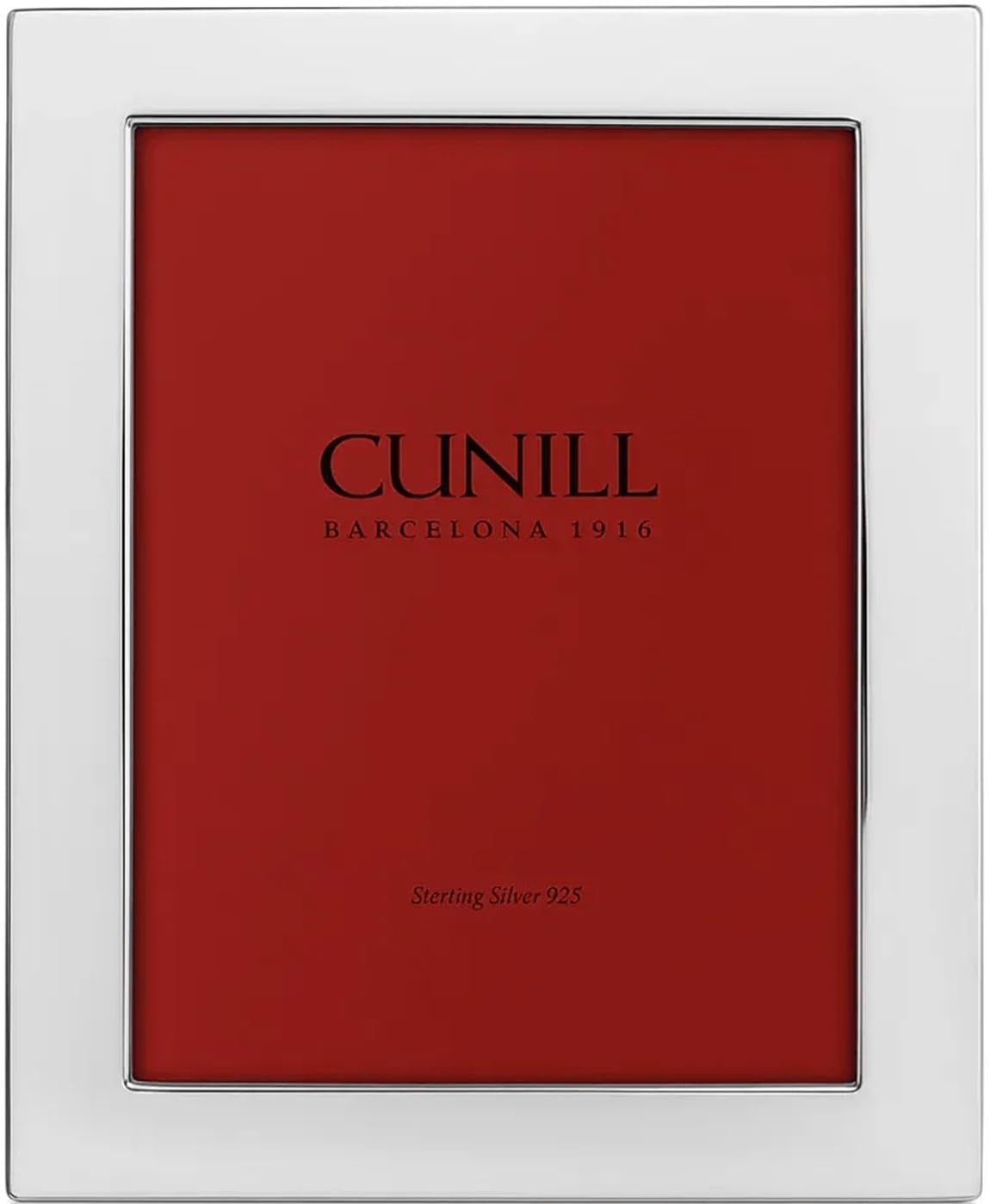 Cunill 925 Sterling Silver Tiffany Plain 4x6 Personalized Picture Frame, Custom Engraved Silver Frame