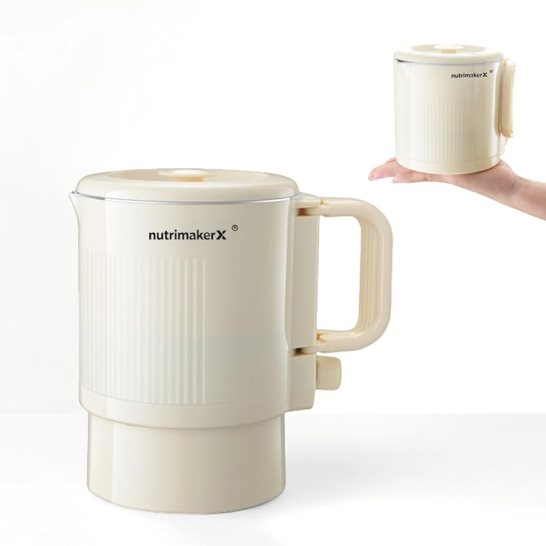 Premium Travel-Friendly Foldable Electric Kettle - 21oz Hot Water Boiler with for Coffee, Tea & Instant Drinks, Portable & Space-Saving Design for Camping, RV Trips & Hotel Stays, US Plug