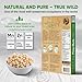 FROM WILD Fresh Organic Pine Nuts 7oz Certified Vegan Kosher Unsalted Pignolias - Siberian Pine Nuts for Pesto, Raw nuts, Mediterranean Delight Gluten-Free, Non-GMO European Grown Shelled Pine Nuts, Cedar Nuts, Pinion, Piones, Pignoli Nuts, Pine Nuts Bulk, Italian Seasoning, Keto Spices