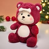 Ryttir 15.7 Inch Chubby Big Bear Stuffed Animal, Adventure Stuffed Teddy Bear Plush Toy, Brave Boy's and Girl's Room Decor, Funny Bears Gift for Kids and Women