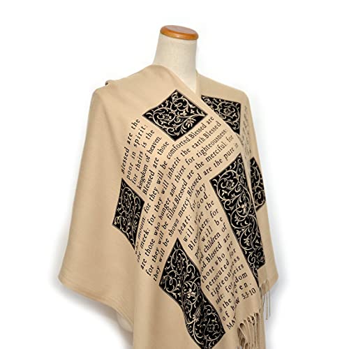 Universal Zone Christian Bible Verse Scarf (Psalm 23 and The Beatitudes)4