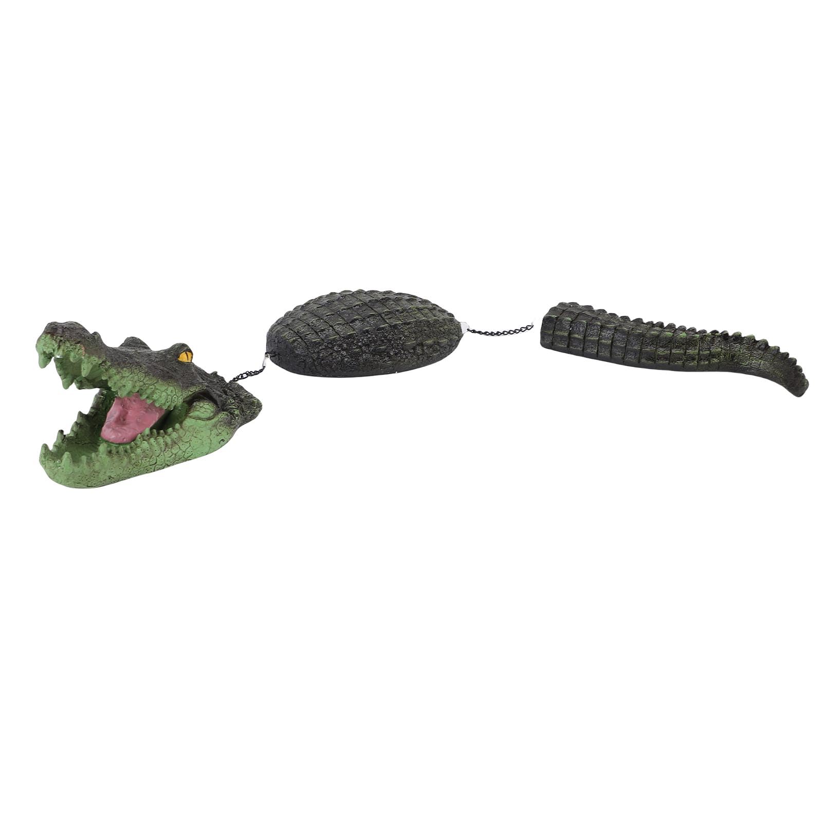 Statue d'alligator flottant réaliste avec écailles pour bassin