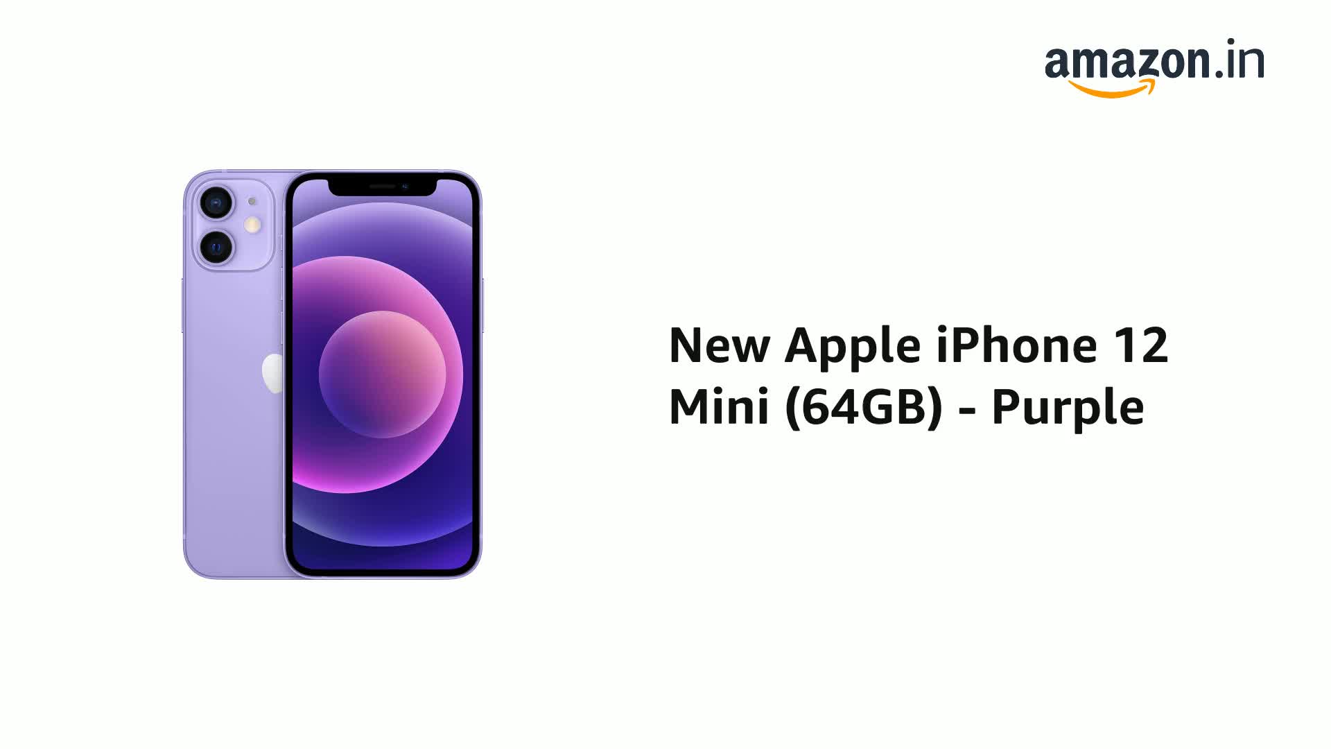 New Apple Iphone 12 Mini 64gb Purple Amazon In Electronics