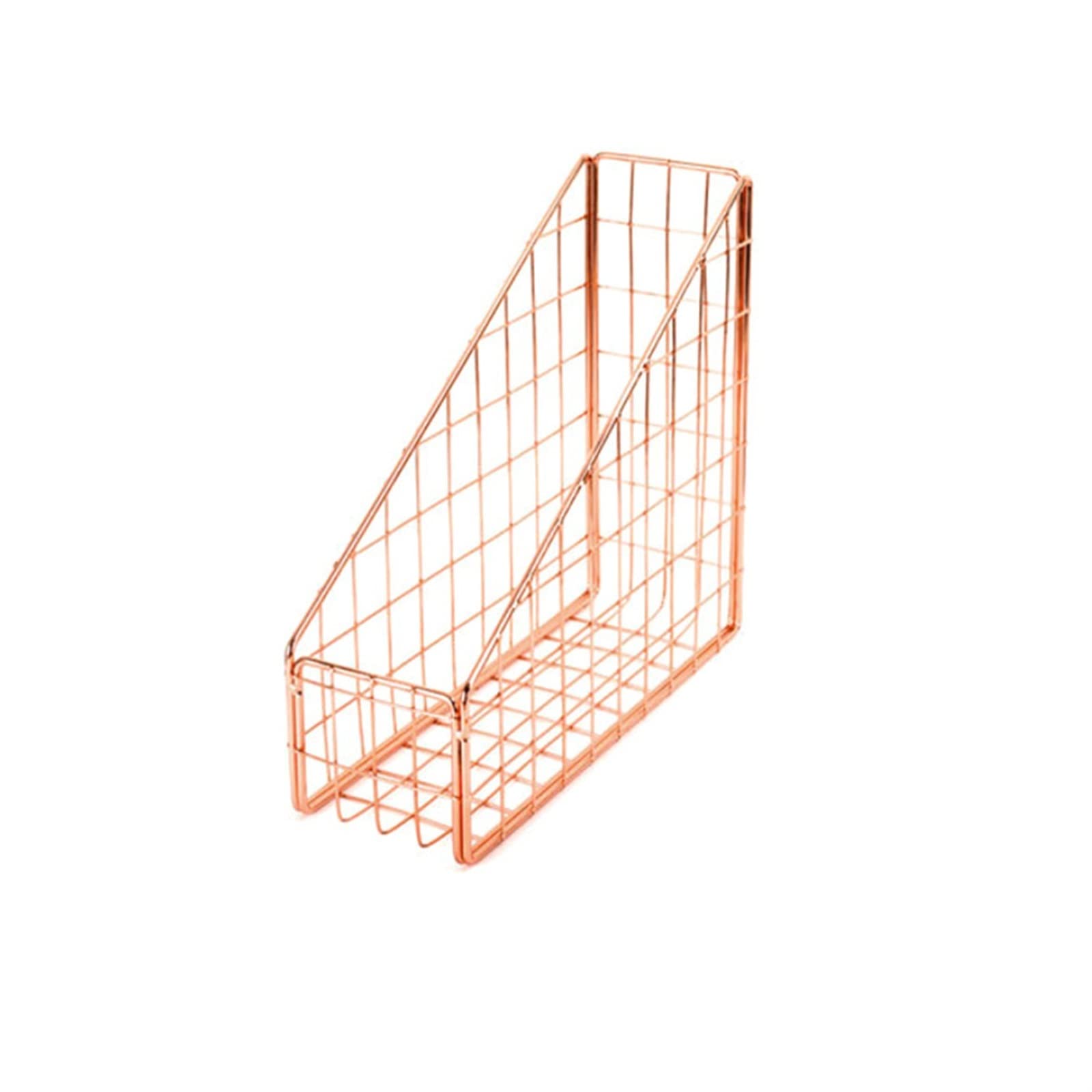 Scaffale portaoggetti per documenti, griglia in ferro, organizer per scrivania, scaffale da scrivania in stile nordico per documenti, riviste e penne, soluzione perfetta per l'ufficio