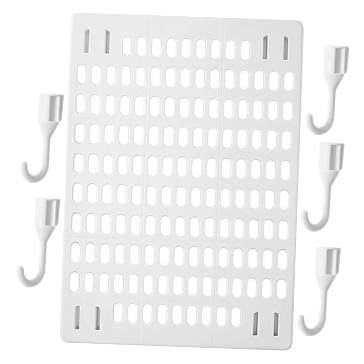Buy OSALADI 1 Set Punchfree Perforated Board Wall Tool Peg Board Pegboard Black Pegboard