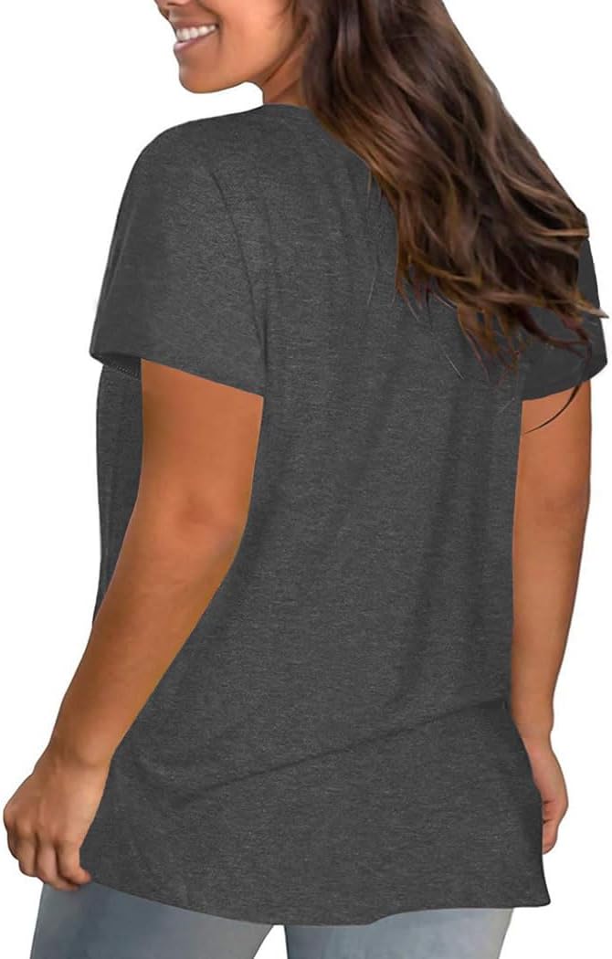 Women Christmas Coffee Cup Gift Hat Graphic Printed Shirt Long Sleeve Plus Size O-Neck Casual Top Tshirt Tunics - Image 2